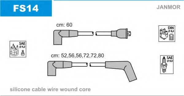 JANMOR FS14 Ignition Cable Kit